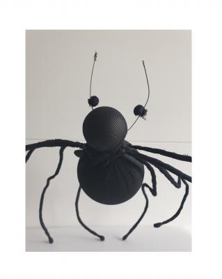 K80250141 schwarz Kugel Spinne zum Dekorieren