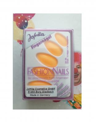Ri16819 neon-orange Damen Fashion Nails Fingernägel mit Klebepads