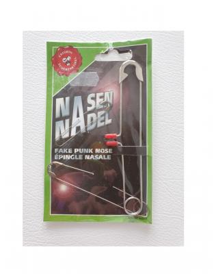 Fu13515 silber Damen Herren Nasen Nadel Scherzartikel