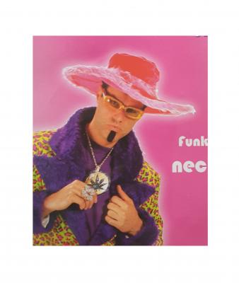 O53692 goldfarbend-grün Damen Herren Hippie Kette Peace - 2