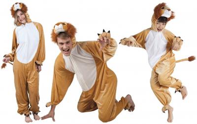 B88020-165 Löwen Kostüm Damen Herren Gr.bis max.165 cm Körpergröße - 1