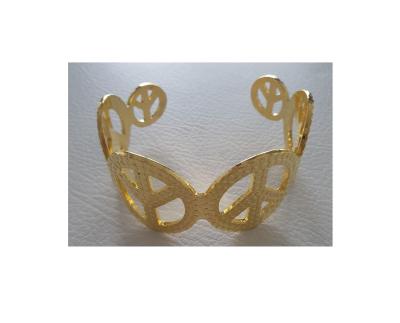O31807 goldfarbend Damen Peace Armband Hippieschmuck - 2