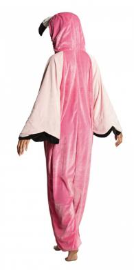B88068-180 pink-rosa Damen Herren Flamingo Kostüm-Overall bis max.180 cm Körpergröße - 1