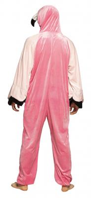 B88068-195 pink-rosa Herren Flamingo Kostüm-Overall bis max.195 cm Körpergröße - 1