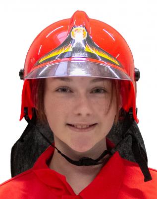 O23090-17 rot Kinder Damen Herren Feuerwehrhelm Feuerwehr Helm - 2