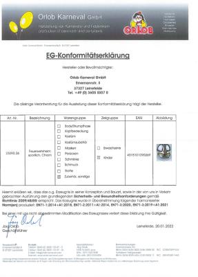 O23090-26 chrom Kinder Damen Herren Feuerwehrhelm Feuerwehr Helm - 4