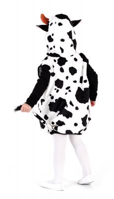 Oh2009-116-128 weiß-schwarz Mika Kinder Kuh Weste Kostüm Gr.116-128 - 1