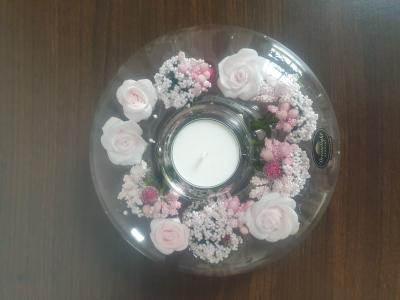 Gi12 rosa Pretty Rose Schöne Rose Teelichthalter Gilde - 1