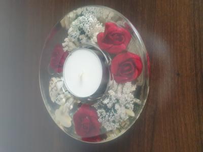 Gi13e rot Pretty Rose Schöne Rose Teelichthalter Gilde - 1