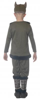 O5329-104-116 grün Kinder Wikinger Barbaren Kostüm 5 tlg. Gr.104-116 - 2