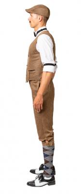 O7984-50-52 braun Herren Weste Peaky blinder 1 tlg.Gr. 50-52 - 2