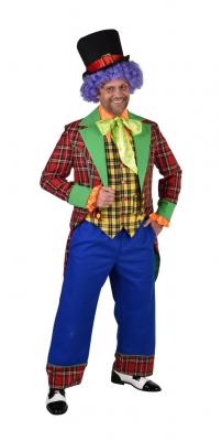 M220938 Herren Clown Kostüm Luxus 3 tlg.Frack Weste Hose - 0