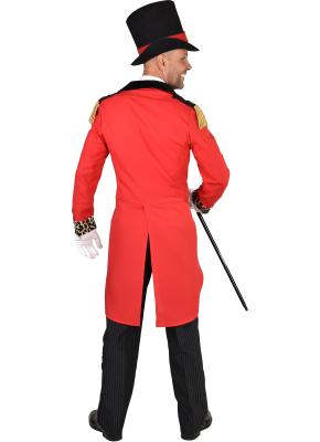 M221204 rot-schwarz Herren Zirkusdirektor Frack - 1