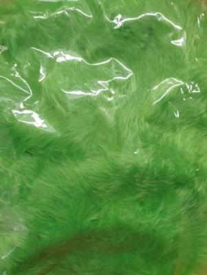 O45590-101 neongrün Marabu Besatz Federschal länge ca.2 Meter - 1