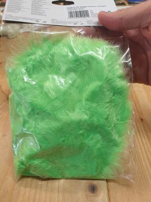 O45590-101 neongrün Marabu Besatz Federschal länge ca.2 Meter - 3