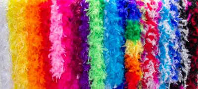 O45390 Regenbogen Federboa Boa Federstola ca.1,80m lang ca.65g - 1