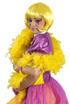 O45190-37 gelb Federboa Boa Federstola ca.1,80m lang ca.65g - 0