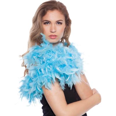 O45190-15 hellblau Federboa Boa Federstola ca.1,80m lang ca.65g - 0