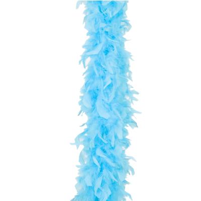 O45190-15 hellblau Federboa Boa Federstola ca.1,80m lang ca.65g - 1