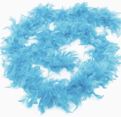 O45190-15 hellblau Federboa Boa Federstola ca.1,80m lang ca.65g - 2