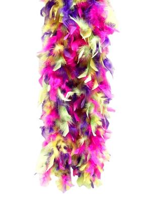 O45190-35-69-75-101 4 Farben mix Federboa Boa Federstola ca.1,80m lang ca.65g - 0