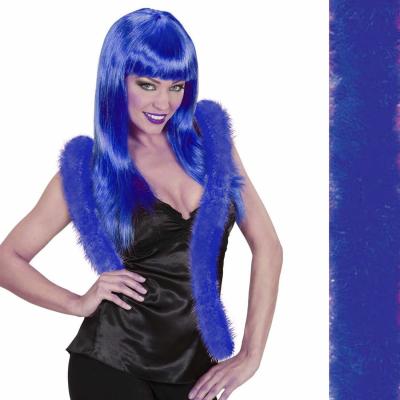 O45590-18 royal blau Marabu Besatz Federschal länge ca.2 Meter - 0