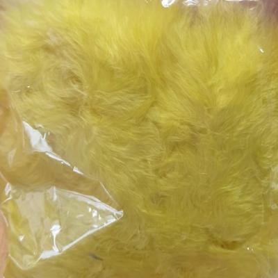 O45590-35 neongelb Marabu Besatz Federschal länge ca.2 Meter - 1