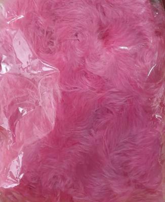 O45590-92 flamingo rosa Marabu Besatz Federschal länge ca.2 Meter - 1
