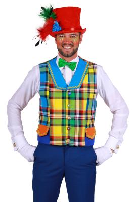 T3029-L mehrfarbig Herren Clown Weste Gr.L=52 - 1