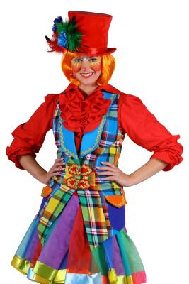 T3027 mehrfarbig Damen Clown Weste - 0