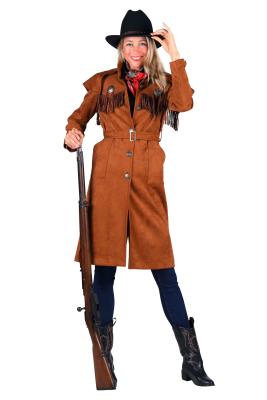 T3621-1300-S braun Damen Cowgirl Jacke Mantel Gr.S=38 - 3