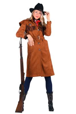T3621-1300 braun Damen Cowgirl Jacke Mantel - 1