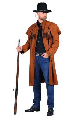T3622-1300-M braun Herren Cowboy Mantel Trapper Jacke Gr.M=50 - 2