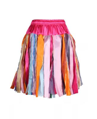 T3647-4399 pink mehrfarbig Damen Petticoat-Unterrock Größenverstellbar - 1