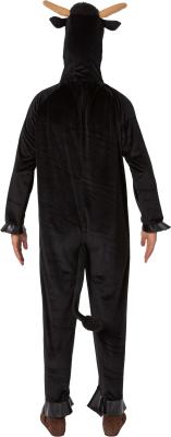 O7459-160-175 schwarz Damen Herren Stier Kostüm Overall Körpergröße ca.160-175 cm - 2