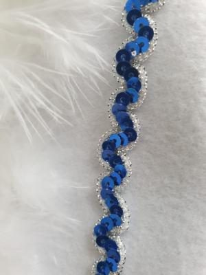 N32-57-58 Damen-Herren weißer Funkenhut mit blau-silberborte Marabu-weiß Gr.57-58 - 5