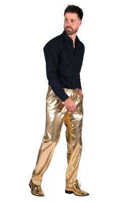 T3920-1400-60 gold Metallic Herrenhose Disco Party Gr.60 - 3