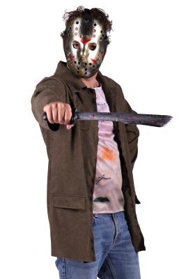 T3991-L-XL Mehrfarbig Herren Horror Kostüm Evil Friday 1 Teil (Oberteil) Gr.L-XL=52-56 - 5