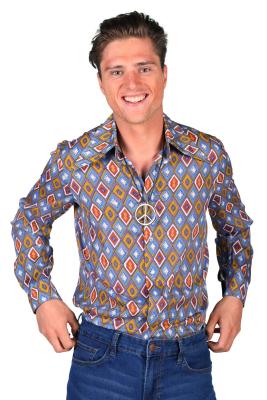 T3820-VINT-XXL mehrfarbig Herrenhemd Vintage Hippiehemd Partyhemd Gr.XXL=60 - 2