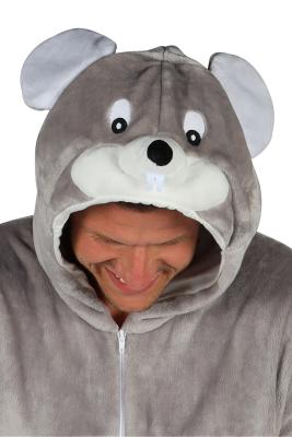 T4049/T4050-140 grau Maus Kostüm Overall Kinder Gr.140 Körpergröße ca.140 cm - 7