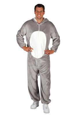 T4049/T4050-XL-XXL grau Maus Kostüm Overall Kinder Damen Herren Gr.XL-XXL Körpergröße ca.180-200 cm - 2