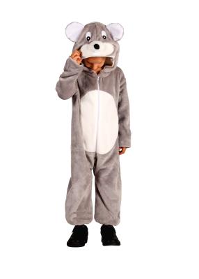 T4049/T4050 grau Maus Kostüm Overall Kinder Damen Herren - 6
