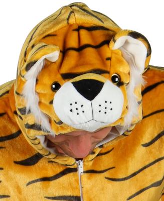 T4058/T4059-92 beige Tiger Kostüm Overall Kinder Gr.92 Körpergröße ca.92 cm - 3