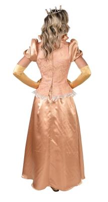 M224117-M lachs Damen Rokoko Kleid Kostüm Marquisin Prinzessin Marquise Gr.M=40 - 1