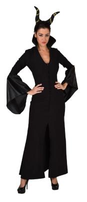 M224192-M schwarz Damen Vampir-Hexen-Teufel Kleid lang Gr.M=40 - 3