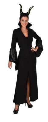 M224192-L schwarz Damen Vampir-Hexen-Teufel Kleid lang Gr.L=44 - 1