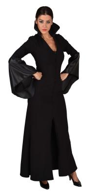 M224192 schwarz Damen Vampir-Hexen-Teufel Kleid lang - 0