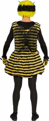 O969H-54 gelb-schwarz Herren Bienen Kostüm Kleid Gr.bis 54 und 175-190 cm Körpergröße (Einheitsgröße) - 2