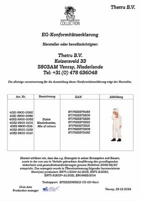 T4051/T4052/T4053 beige Eisbär Kostüm Overall Baby Kinder - 3