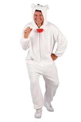 T4051/T4052/T4053-XL-XXL beige Eisbär Kostüm Overall Jugendliche Damen Herren Gr.XL-XXL Körpergröße ca.180-200 cm - 3